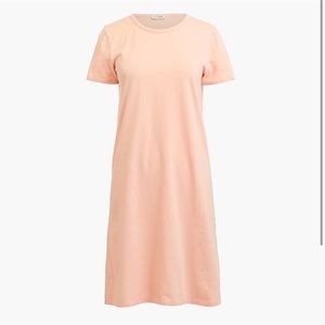 J. Crew T Shirt Dress in soft peach sz XS